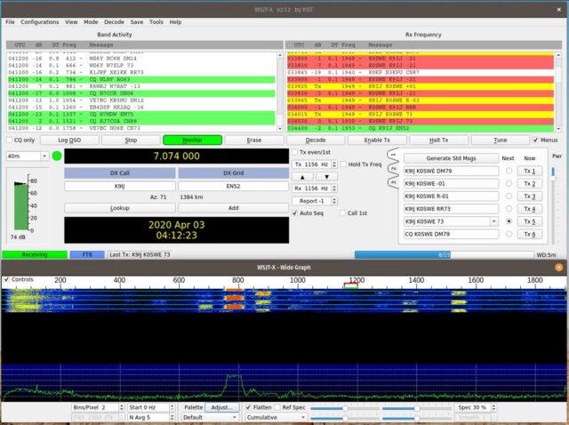 Amateur radio communication with digital modes: FT8, JS8Call and PSK31 Amateur radio communication with digital modes: FT8, JS8Call and PSK31
