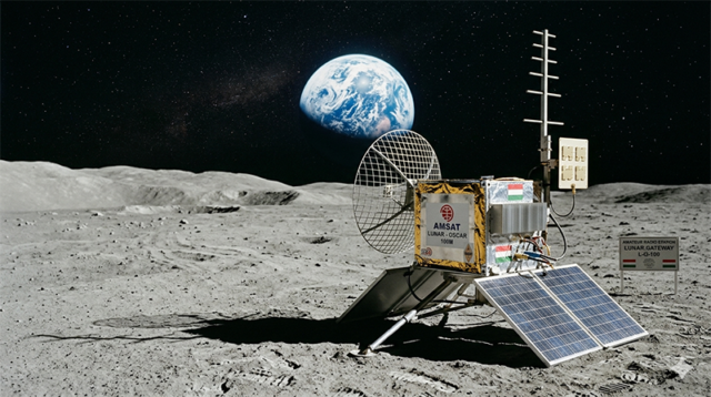 Radio Amateurs on the Moon