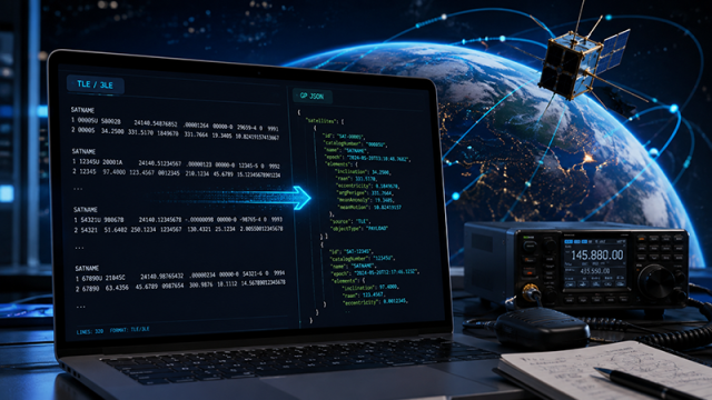 TLE – JSON satellite orbit converter
